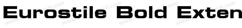 Eurostile Bold Extended字体转换